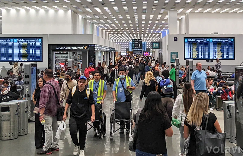 Terminal 2 del Aeropuerto Benito Juárez de la Ciudad de México.