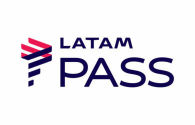 Nuevo logo de LATAM Pass desde 2019.