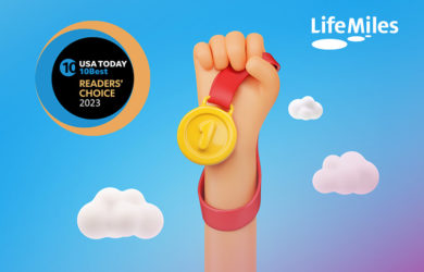 Reconocimiento de Lifemiles como mejor programa de viajero frecuente según el USA Today.