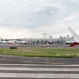 Vista de la Terminal 1 del Aeropuerto Internacional de la Ciudad de México-Benito Juárez.