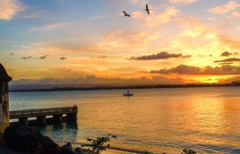 Atardecer en San Juan, Puerto Rico.