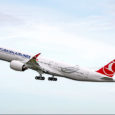 Airbus A350 de Turkish Airlines despegando.