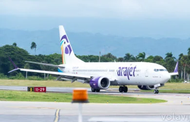 Boeing 737 MAX 8 de Arajet en Santiago de los Caballeros.