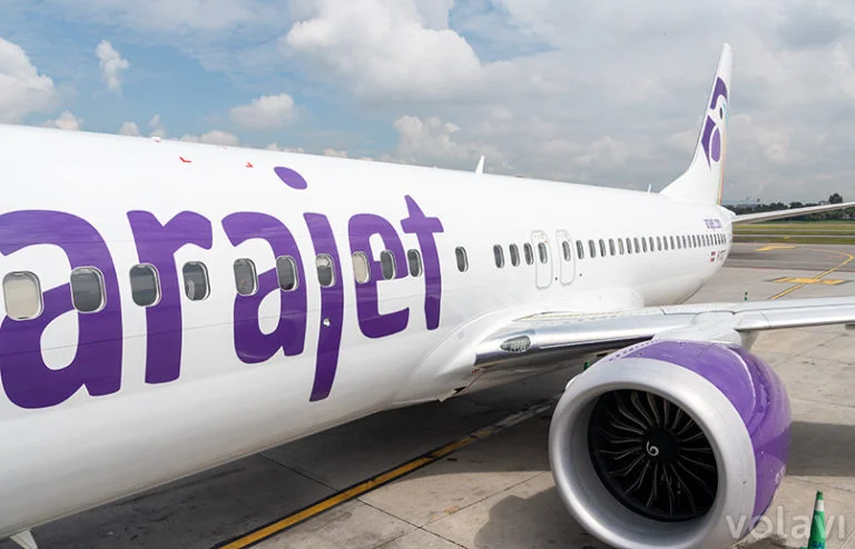 Boeing 737 MAX 8 de Arajet en el Aeropuerto Eldorado de Bogotá.