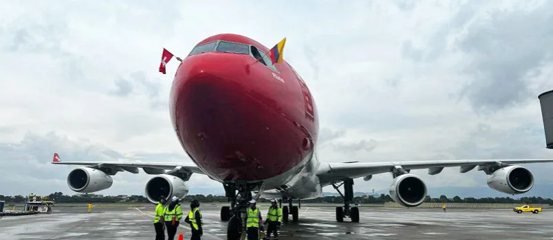 Aterrizó en Colombia el primer vuelo de Edelweiss desde Zúrich Llegada a Bogotá del primer vuelo de Edelweiss desde Zúrich.