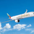 Render de un Airbus A350-900 de Emirates.
