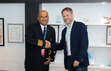 Firma Convención Colectiva de Trabajo ODEAA - avianca. Capitán William Polanco - Adrián Neuhauser