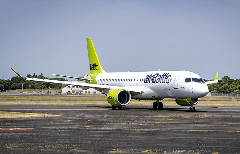 Airbus A220-300 de airBaltic.