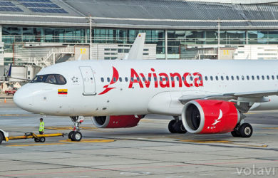 Airbus A320neo de Avianca (HK-5367), en el Aeropuerto Internacional El Dorado de Bogotá.