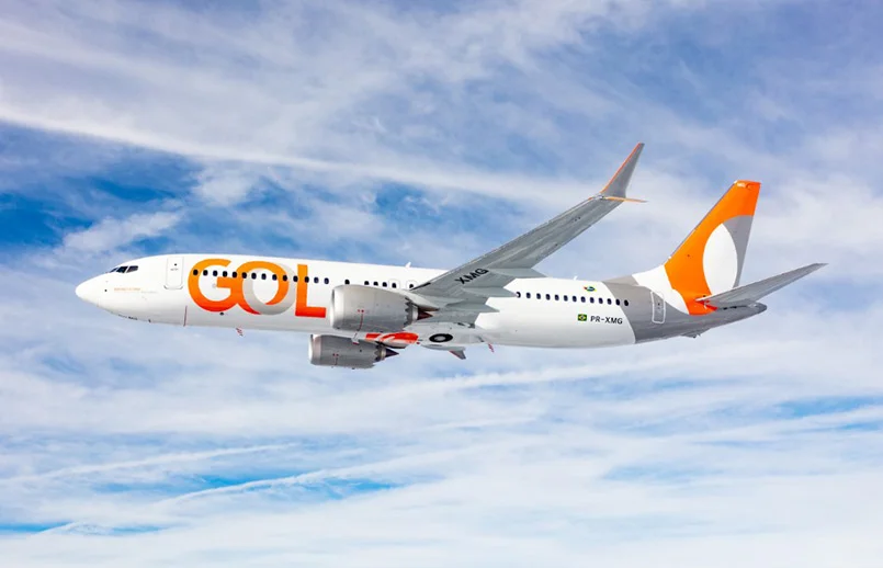 Boeing 737 MAX 8 de GOL en vuelo.