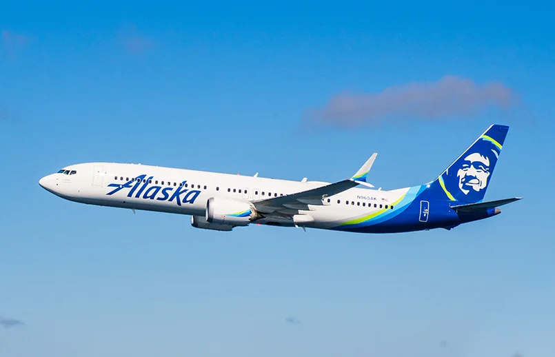 Boeing 737 MAX 9 de Alaska Airlines.