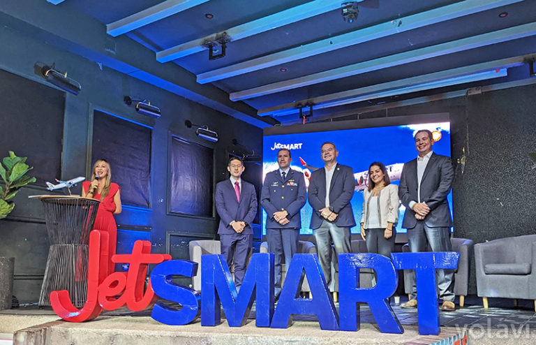 Evento de lanzamiento de JetSmart Colombia.