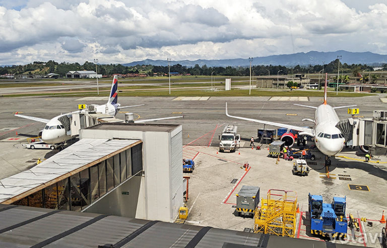 Plataforma del Aeropuerto José María Córdova de Rionegro.