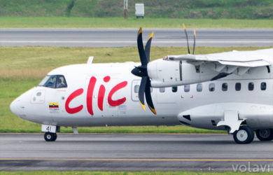 ATR 42-600 de Clic Air (HK-5341), en el Aeropuerto El Dorado de Bogotá.