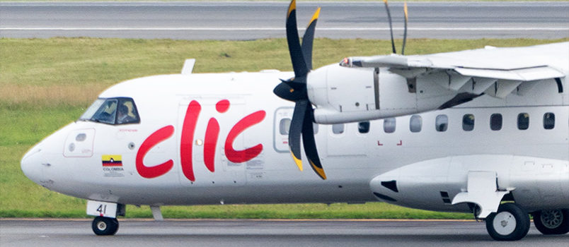 ATR 42-600 de Clic Air (HK-5341), en el Aeropuerto El Dorado de Bogotá.