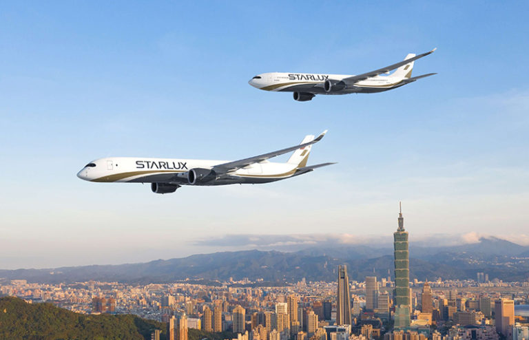 Renders del Airbus A350F y del A330neo de Starlux.