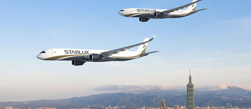Renders del Airbus A350F y del A330neo de Starlux.