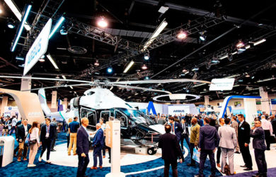 Stand de Airbus Helicopters en Heli-Expo 2024.