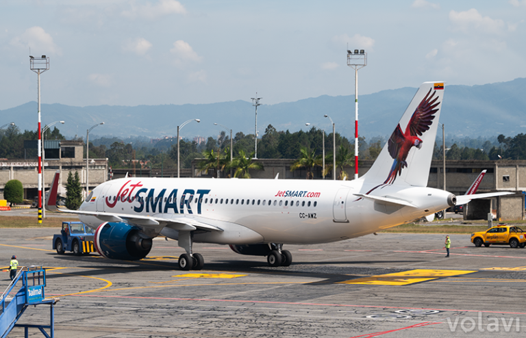 Vuelo inaugural de JetSmart Colombia.