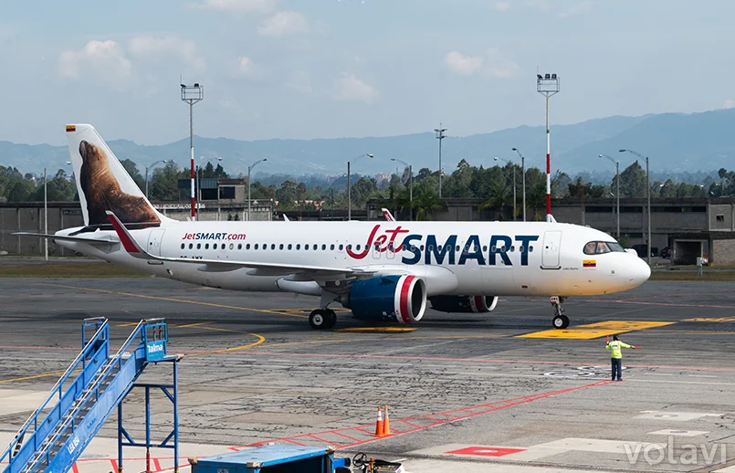 Vuelo inaugural de JetSmart Colombia.