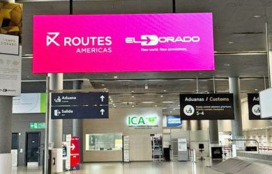 Routes Americas 2024 en el Aeropuerto ElDorado de Bogotá.