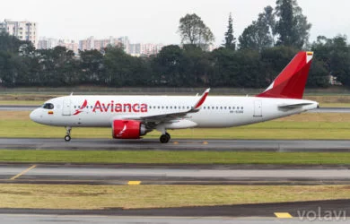 Airbus A320neo de Avianca (matrícula HK-5366), en Bogotá.
