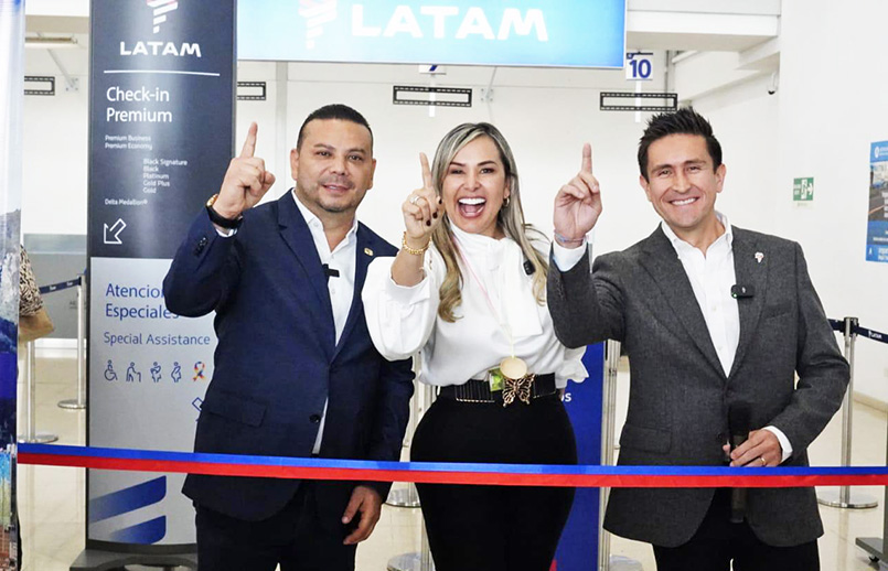 Lanzamiento de la nueva ruta Bogotá - Ibagué de LATAM Airlines.