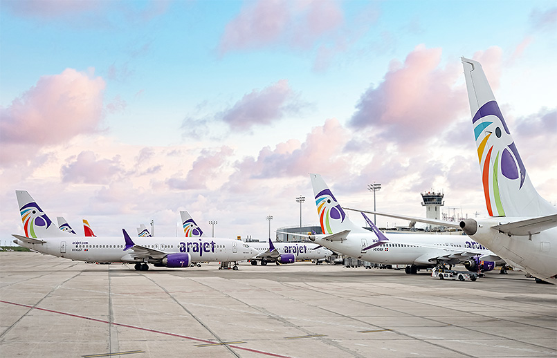 Centro de operaciones de Arajet en el Aeropuerto Las Américas de Santo Domingo con operación de Boeing 737 MAX 8.