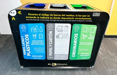 Nuevas canecas inteligentes del Aeropuerto Internacional El Dorado de Bogotá.