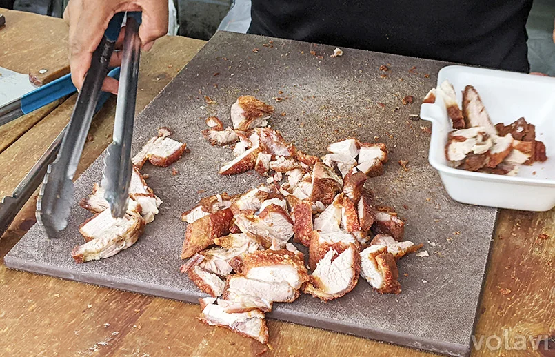 Chicharrones de La Cayetano en Santo Domingo.
