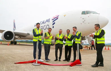Lanzamiento de la nueva ruta a Europa desde Florianópolis de LATAM Cargo.