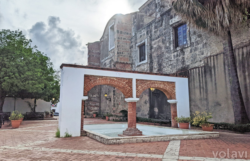 Plaza María de Toledo, en la Zona Colonial de Santo Domingo.