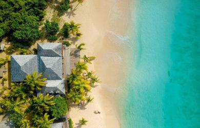 Playa de Anguila, territorio británico de ultramar en el Caribe.