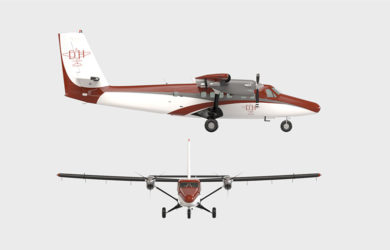 Prototipo de un De Havilland Canada DHC-6 como el que tendrá Satena.