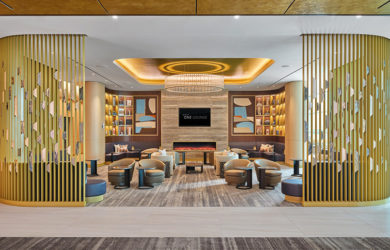 Primer sala VIP "Delta One Lounge", ubicado en el Aeropuerto John F. Kennedy de Nueva York.