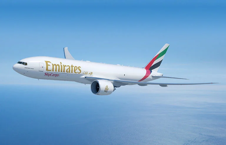 Así luciría el Boeing 777F de Emirates SkyCargo.