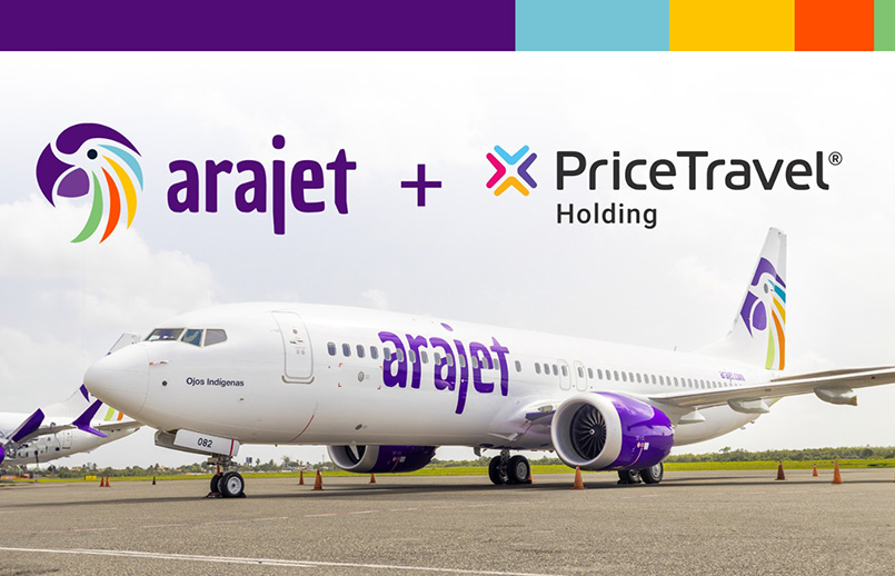 Alianza entre Arajet y PriceTravel.