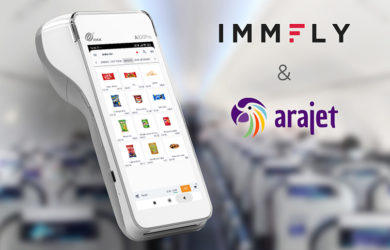 Servicio de ventas a bordo de Arajet en alianza con Immfly.