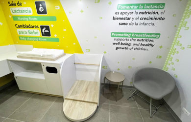 Nueva sala de lactancia y cambio de bebés del Aeropuerto El Dorado de Bogotá.