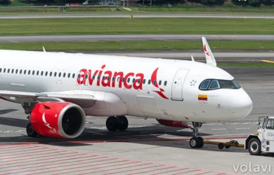 Airbus A320neo (N964AV), de Avianca en el Aeropuerto El Dorado de Bogotá.