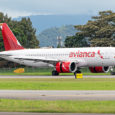 Airbus A320neo de Avianca (HK-5368), aterrizando en el Aeropuerto El Dorado de Bogotá.