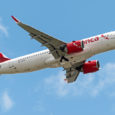 Despegue de un Airbus A320neo de Avianca del Aeropuerto El Dorado de Bogotá.