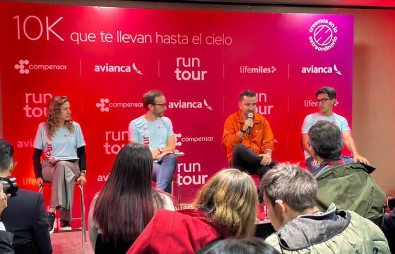 Presentación del "RunTour" de Avianca 2024.