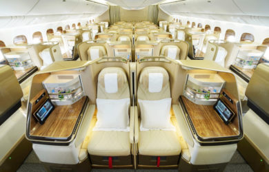 Nueva clase ejecutiva de Emirates en el Boeing 777-300ER.