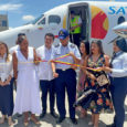 Inauguración de las nuevas rutas de Satena en el Aeropuerto Alfonso Bonilla Aragón de Cali.