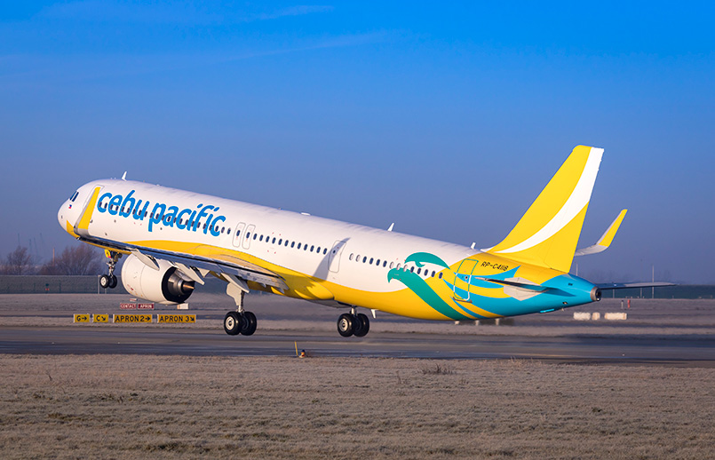 Airbus A321neo de Cebu Pacific.