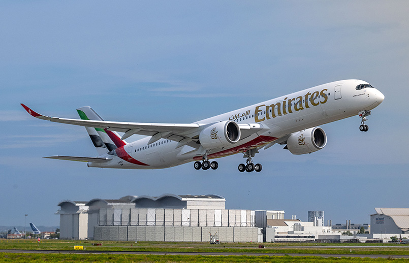 Primer Airbus A350 de Emirates.