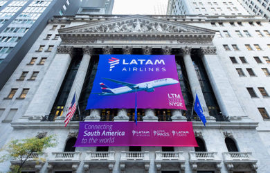 Regreso de LATAM Airlines a la Bolsa de Valores de Nueva York.