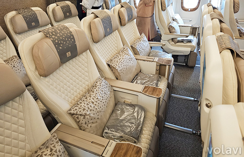 Nueva clase Premium Economy de Emirates en el Boeing 777-300ER.