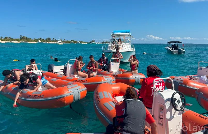 Excursión en mini botes, Playa Fajardo – Puerto Rico.